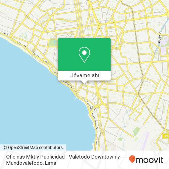 Mapa de Oficinas Mkt y Publicidad - Valetodo Downtown y Mundovaletodo
