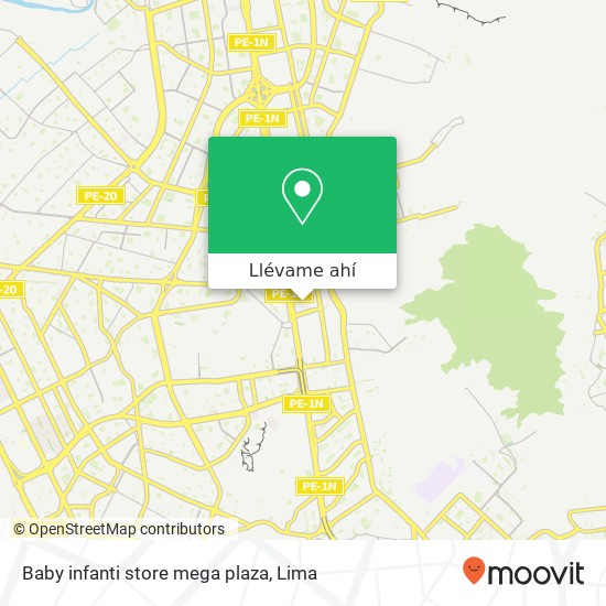 Mapa de Baby infanti store mega plaza