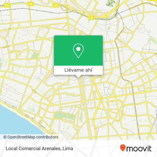 Mapa de Local Comercial Arenales