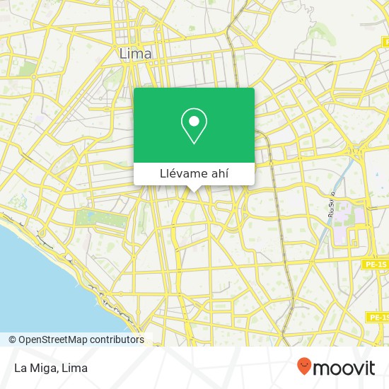 Mapa de La Miga