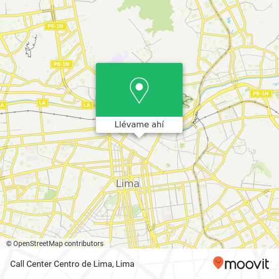 Mapa de Call Center Centro de Lima