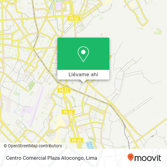 Mapa de Centro Comercial Plaza Atocongo