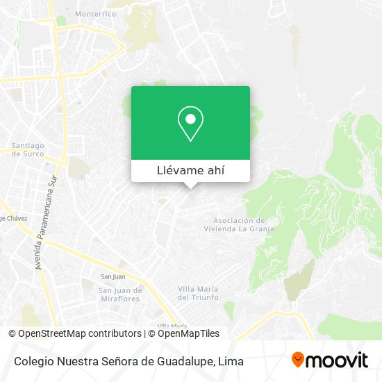 Mapa de Colegio Nuestra Señora de Guadalupe