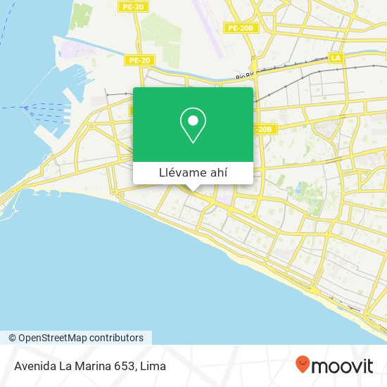 Mapa de Avenida La Marina 653