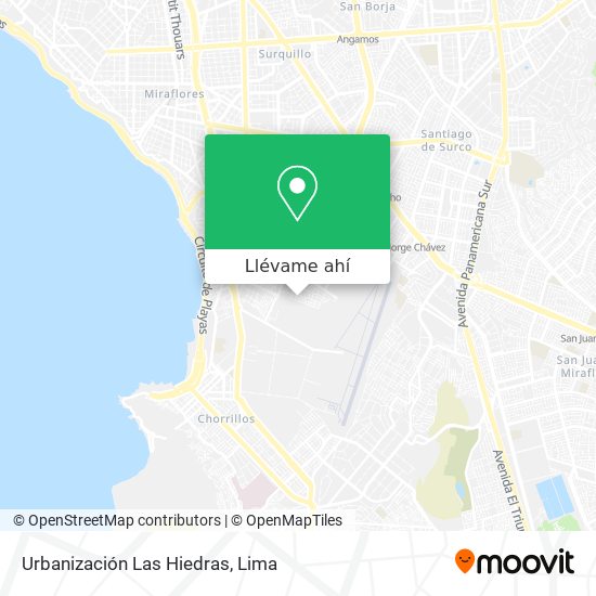 Mapa de Urbanización Las Hiedras