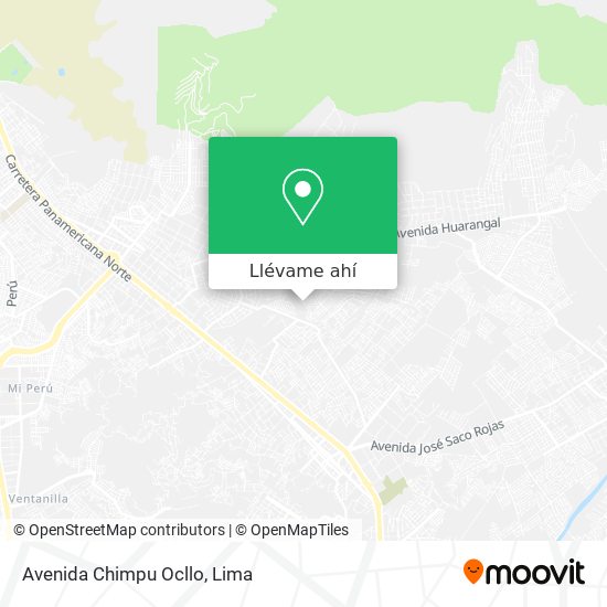 Mapa de Avenida Chimpu Ocllo