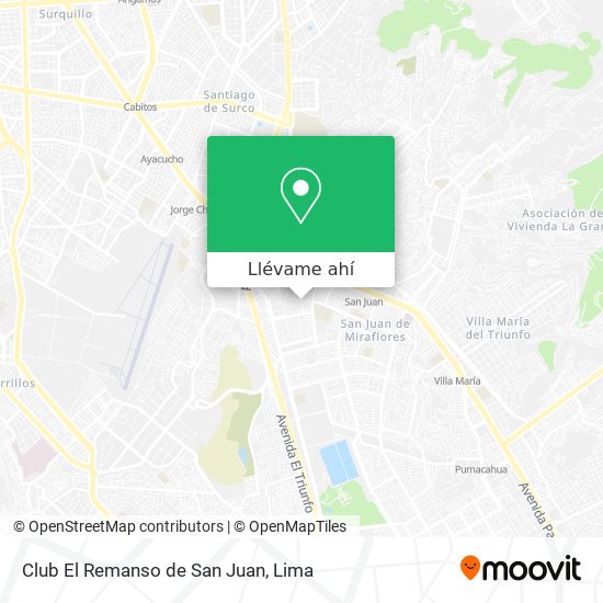 Mapa de Club El Remanso de San Juan