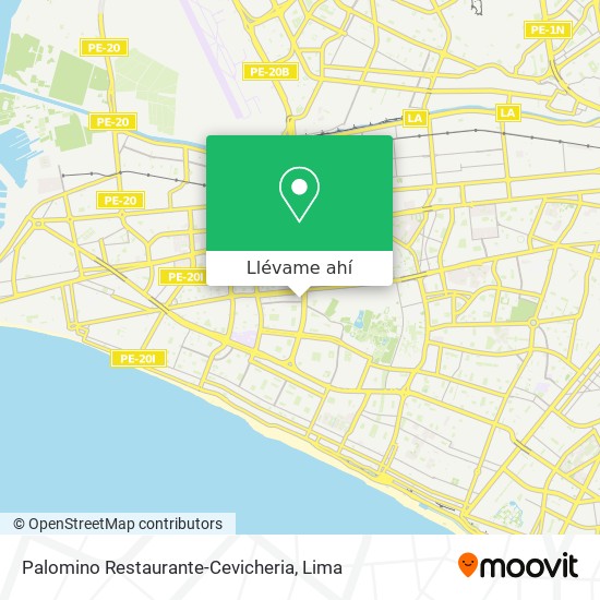 Mapa de Palomino Restaurante-Cevicheria