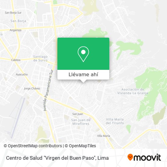 Mapa de Centro de Salud "Virgen del Buen Paso"