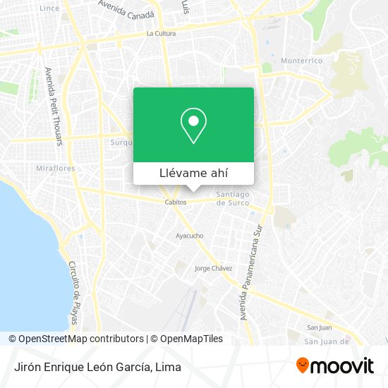 Mapa de Jirón Enrique León García