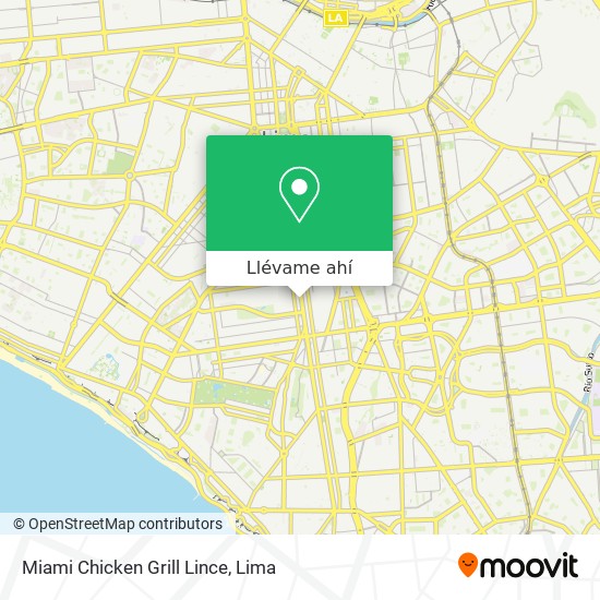 Mapa de Miami Chicken Grill Lince