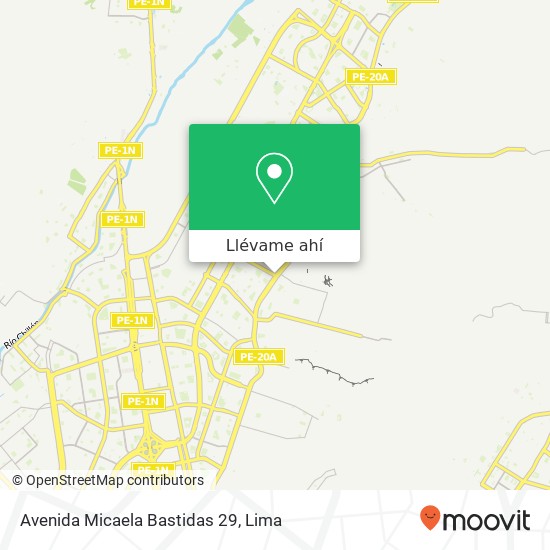 Mapa de Avenida Micaela Bastidas 29