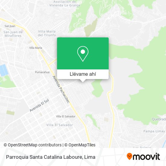 Mapa de Parroquia Santa Catalina Laboure