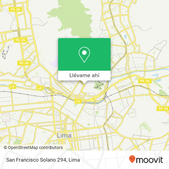 Mapa de San Francisco Solano 294