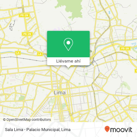 Mapa de Sala Lima - Palacio Municipal