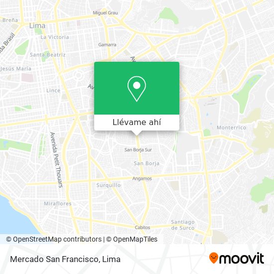 Mapa de Mercado San Francisco