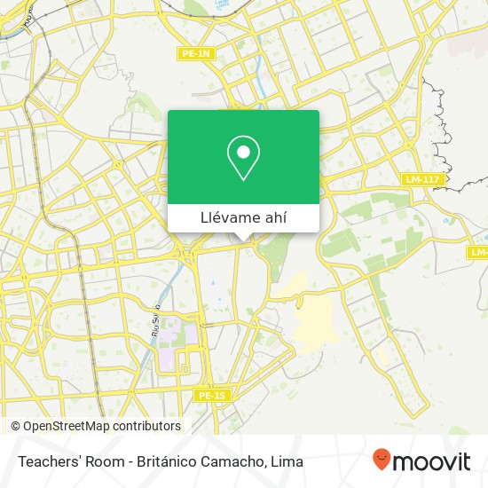 Mapa de Teachers' Room - Británico Camacho