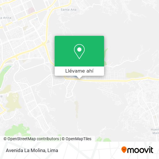 Mapa de Avenida La Molina