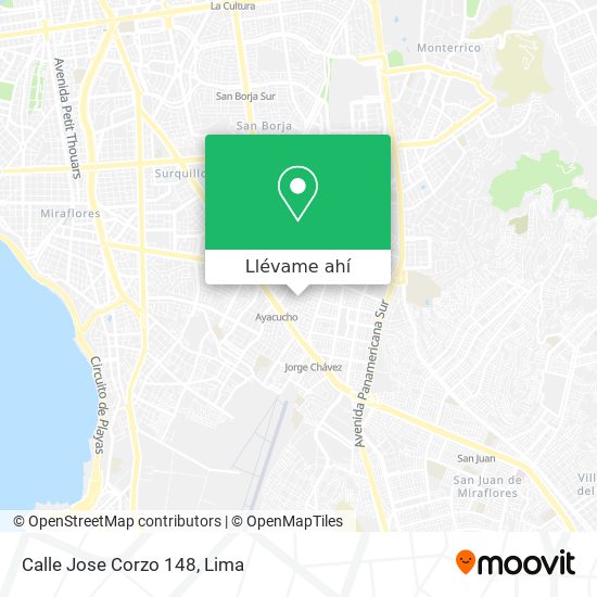 Mapa de Calle Jose Corzo 148