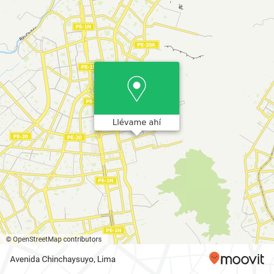 Mapa de Avenida Chinchaysuyo
