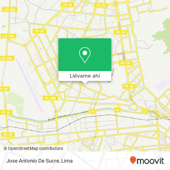 Mapa de Jose Antonio De Sucre