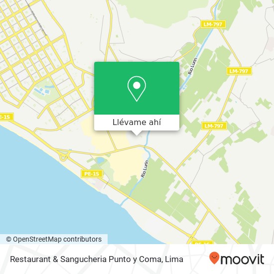 Mapa de Restaurant &  Sangucheria Punto y Coma