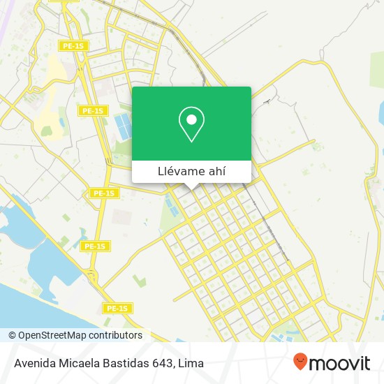 Mapa de Avenida Micaela Bastidas 643