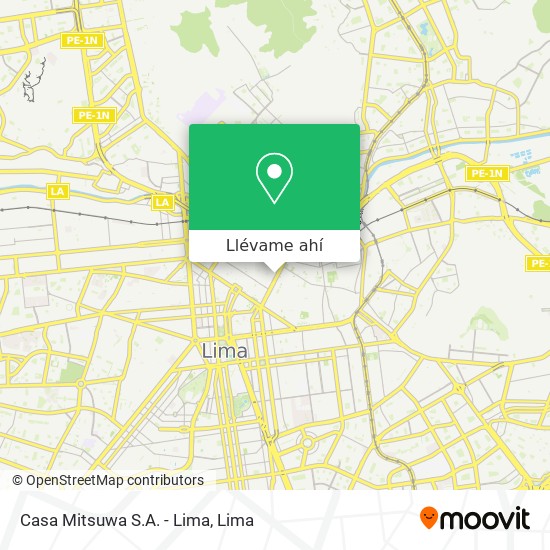 Mapa de Casa Mitsuwa S.A. - Lima