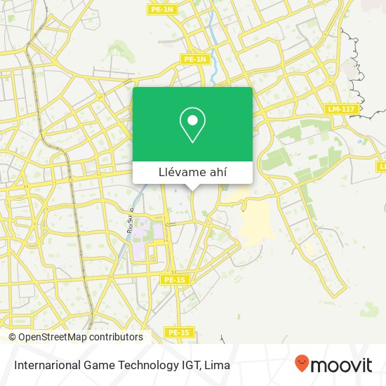 Mapa de Internarional Game Technology IGT
