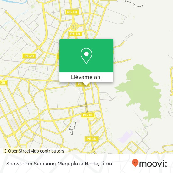 Mapa de Showroom Samsung Megaplaza Norte