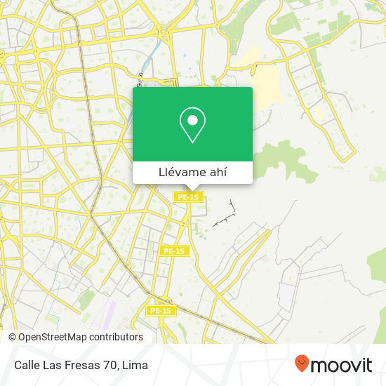 Mapa de Calle Las Fresas 70