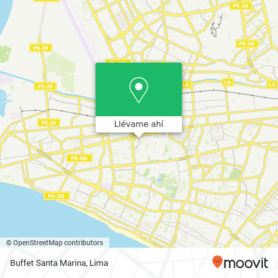 Mapa de Buffet Santa Marina