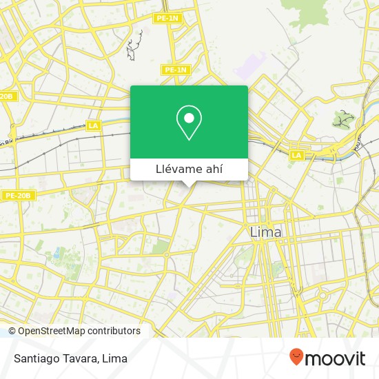 Mapa de Santiago Tavara