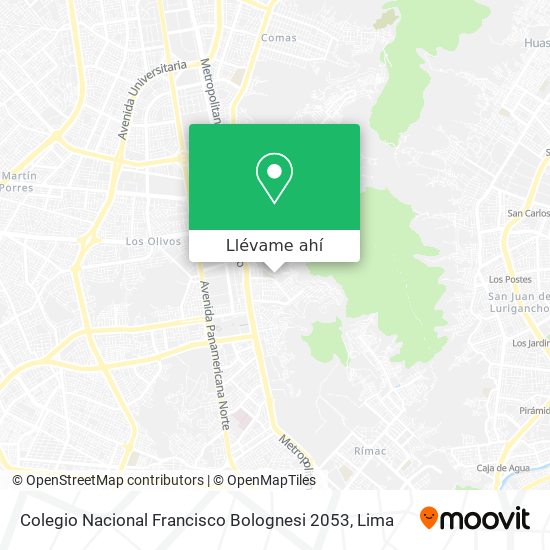 Mapa de Colegio Nacional Francisco Bolognesi 2053