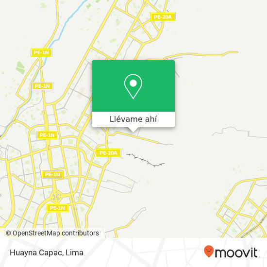 Mapa de Huayna Capac