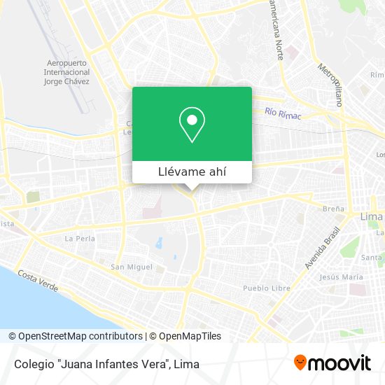 Mapa de Colegio "Juana Infantes Vera"