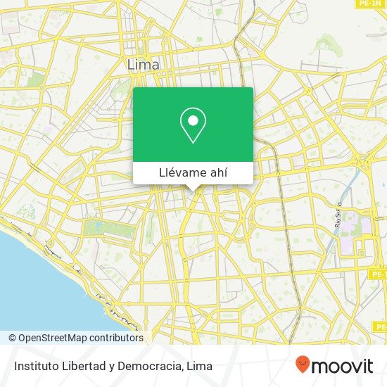 Mapa de Instituto Libertad y Democracia