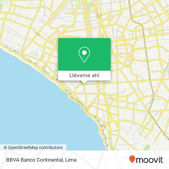Mapa de BBVA Banco Continental