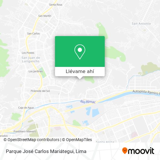 Mapa de Parque José Carlos Mariátegui
