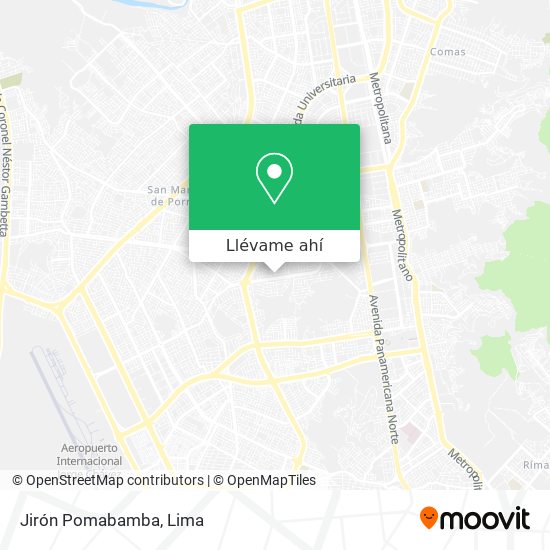 Mapa de Jirón Pomabamba