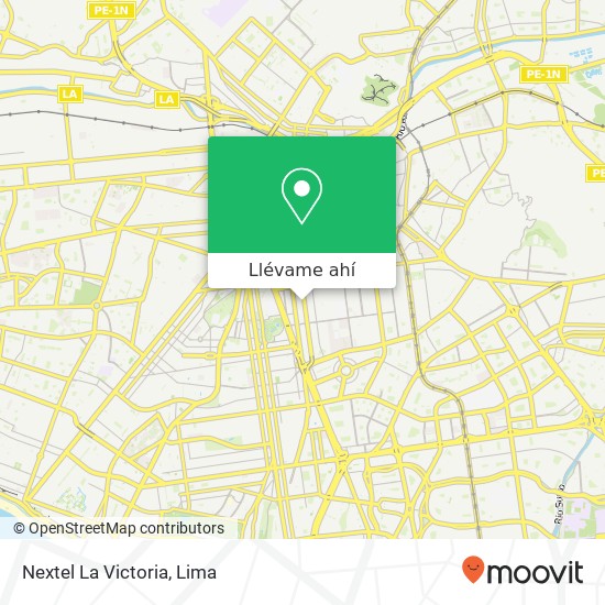 Mapa de Nextel La Victoria