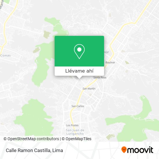 Mapa de Calle Ramon Castilla