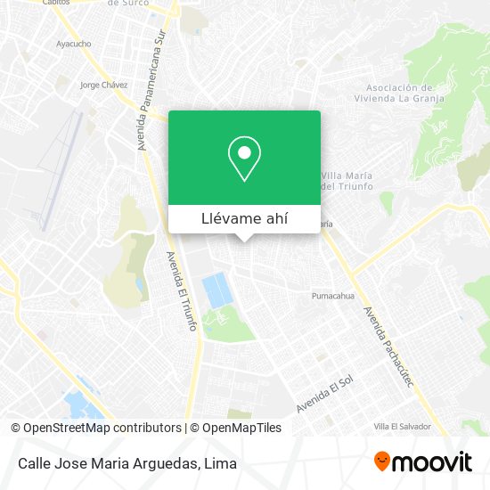 Mapa de Calle Jose Maria Arguedas