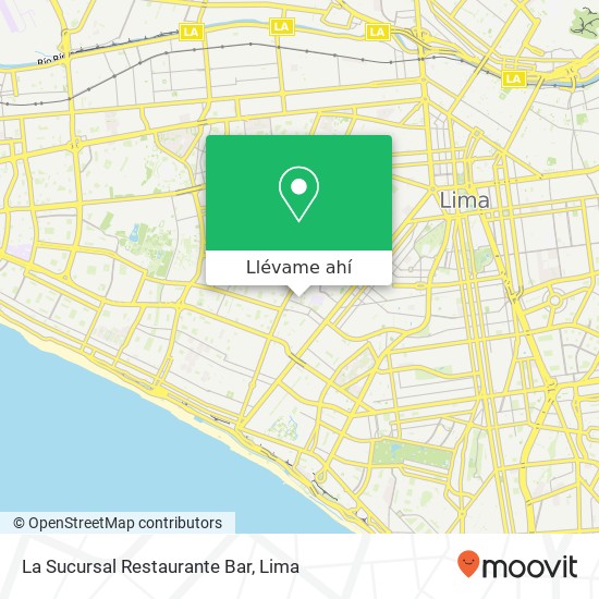 Mapa de La Sucursal Restaurante Bar