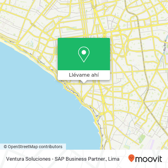 Mapa de Ventura Soluciones - SAP Business Partner.