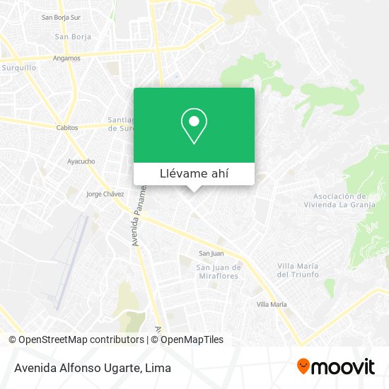 Mapa de Avenida Alfonso Ugarte