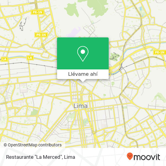 Mapa de Restaurante "La Merced"