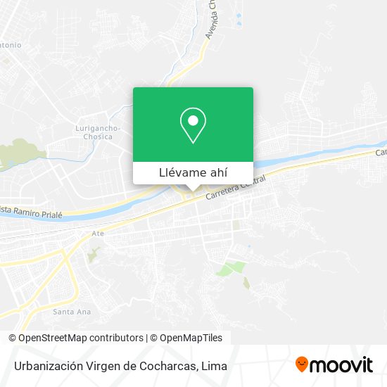 Mapa de Urbanización Virgen de Cocharcas