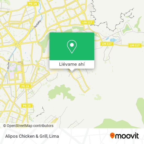 Mapa de Alipos Chicken & Grill