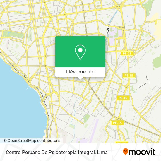 Mapa de Centro Peruano De Psicoterapia Integral